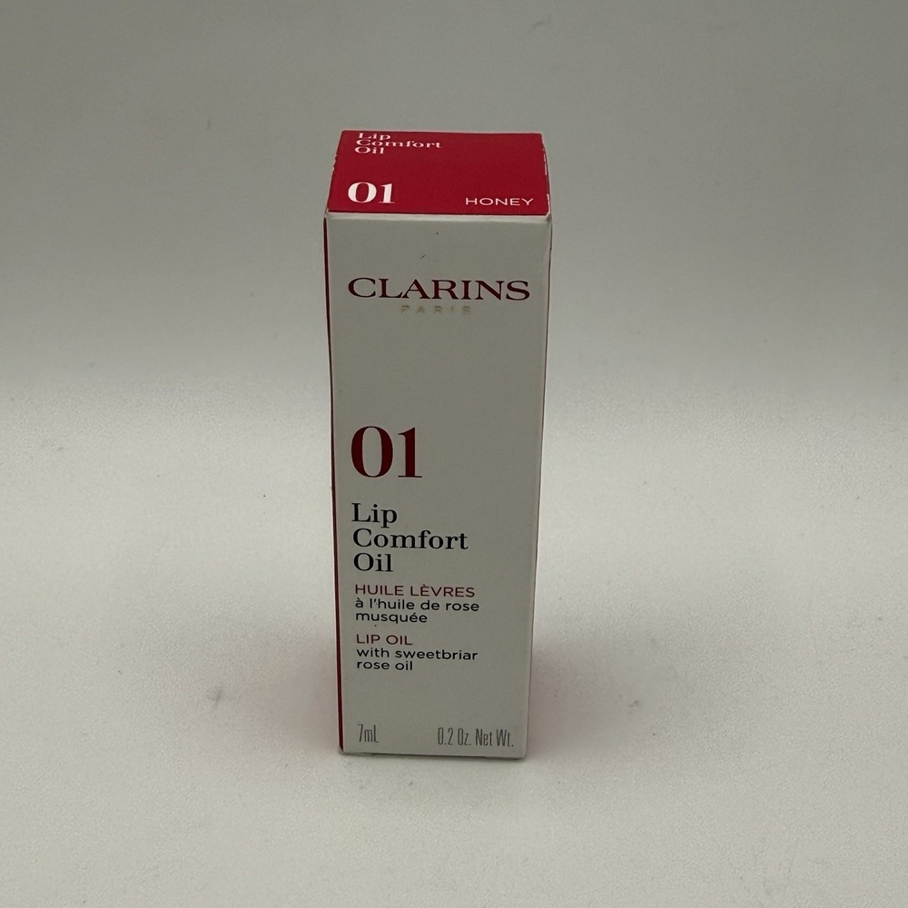 Clarins Lip Comfort Oil 01 Honey 7mL 0.2 oz NEW in Box